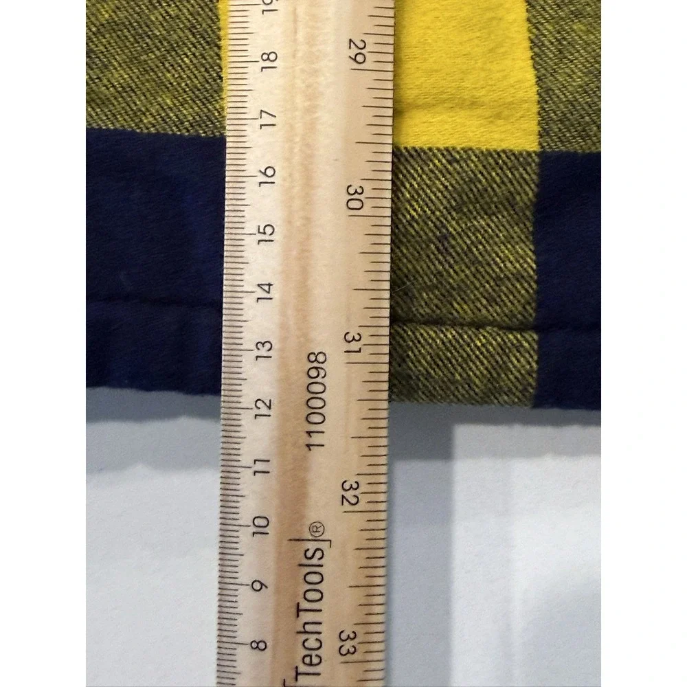 Wolverine Hastings Sherpa Lined Full Zip Shirt Jacket Mens XL Yellow Plaid